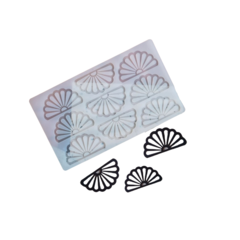 MOLDE SILICONA 9 ABANICOS - PLANO