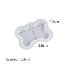 MOLDE SILICONA CHAPITA HUESO - TRANSPARENTE - comprar online
