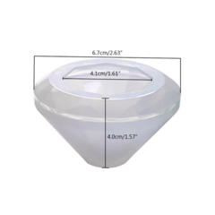MOLDES SILICONA DIAMANTE GRANDE XL 7 CM - comprar online
