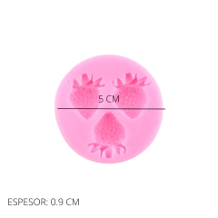 MOLDE MINI PLANCHA 3 FRUTILLAS - comprar online