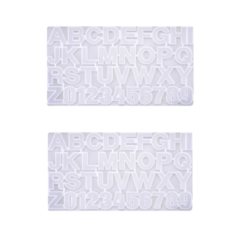 KIT X 2 UNIDADES MOLDE PLANCHA LETRAS Y NUMEROS - MAX