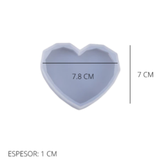 MOLDE CORAZÓN BORDES FACETADOS - MINI - comprar online