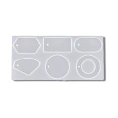 MOLDE PLANCHA SILICONA 6 LLAVEROS FORMAS VARIAS