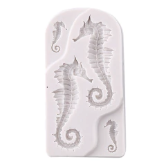 MOLDE SILICONA 4 HIPOCAMPOS CABALLITO DE MAR - comprar online