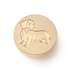 SELLO DE LACRE PERRO SALCHICHA SILUETA X 2,5 CM en internet