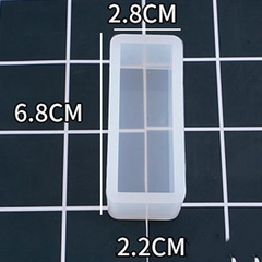 MOLDE SILICONA 2,2 CM RECTANGULO PROF 6,8 X 2,8 CM - comprar online