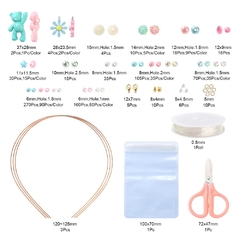 KIT PARA ARMAR JOYERIA INFANTIL DIJES VARIADOS MULTICOLOR TIJERA - comprar online