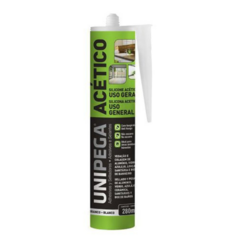 UNIPEGA SILICONA ACETICA 100% PRO BLANCO - CARTUCHO 280ML