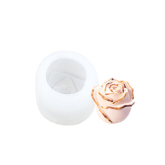 MOLDE SILICONA FLOR ROSA REDONDA 3D 3,2 X 2,7 CM