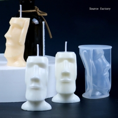 MOLDE SILICONA ROSTRO PIEDRA RAPA NUI - tienda online