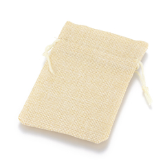 BOLSAS CON CORDON YUTE ARPILLERA CREMA 12 X 9 CM x 10 uni en internet