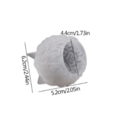 MOLDE SILICONA ESFERICO ROSAS 6 X 5 CM - comprar online