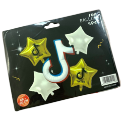 GLOBOS 5 PC CUMPLEAÑOS TIK TOK - comprar online