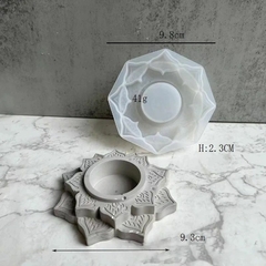 MOLDE SILICONA PORTAVELA FLOR MANDALA - comprar online