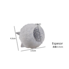 MOLDE SILICONA ESFERICO ROSAS 4,3 X 3,5 CM - comprar online