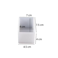 MOLDE SILICONA 4CM RECTANGULO PROF 4 X 7 CM - comprar online