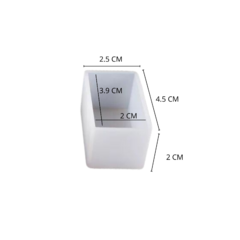 MOLDE SILICONA 2 CM RECTANGULO PROF 2 X 4 CM - comprar online