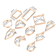 SET 10 DIJES ORO BRILLANTE - FORMAS VARIAS - comprar online