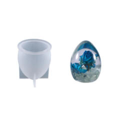 MOLDE SILICONA HUEVO 3D VELA DECORACION