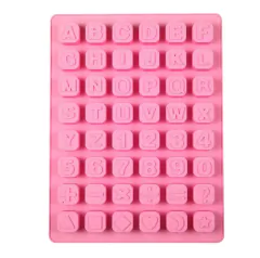 MOLDE SILICONA LETRAS NUMEROS Y SIMBOLOS CUBOS