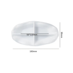 MOLDE SILICONA PLATO BANDEJA BORDES ONDEADOS - comprar online