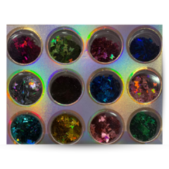 SET 12 PIGMENTOS MIX COLORES - DOCTOR GLITTER
