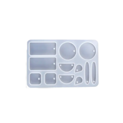 MOLDE SILICONA 6 PARES 12 DIJES AROS