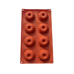 MOLDE PLANCHA 8 FLORES CON DETALLE
