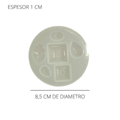 MOLDE PLANCHA 6 DIAMANTES GOTA OVALO CUADRADO - comprar online