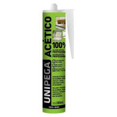 UNIPEGA SILICONA ACETICA 100% PRO NEGRO - CARTUCHO 280ML