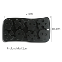 MOLDE PLANCHA PIRATA CALAVERAS HALLOWEEN - comprar online