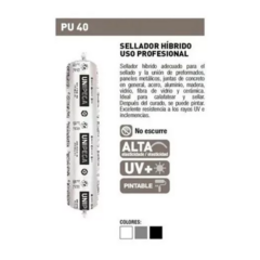 UNIPEGA PU 40 GRIS - SACHET X 600 ML en internet