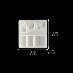 MOLDE SILICONA DIJES LLAVERO ISLA TERRAZA - MODELO 3 - comprar online