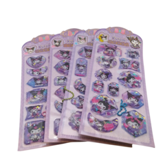 PLANCHA STICKER AUTOADHESIVO 3D RELIEVE CON AGUA Y ESTRELLAS SHAKER KUROMI - comprar online