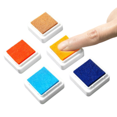 SET PINTURA DEDOS FINGER PAINT DACTILO ALMOHADILLA x 8 U + VALIJA - comprar online