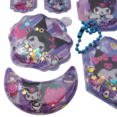 PLANCHA STICKER AUTOADHESIVO 3D RELIEVE CON AGUA Y ESTRELLAS SHAKER KUROMI - tienda online