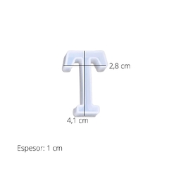 MOLDE SILICONA LETRA INDIVIDUAL 4 CM en internet