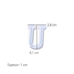 MOLDE SILICONA LETRA INDIVIDUAL 4 CM