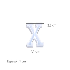 MOLDE SILICONA LETRA INDIVIDUAL 4 CM