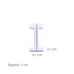 MOLDE SILICONA LETRA INDIVIDUAL 4 CM