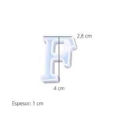 MOLDE SILICONA LETRA INDIVIDUAL 4 CM