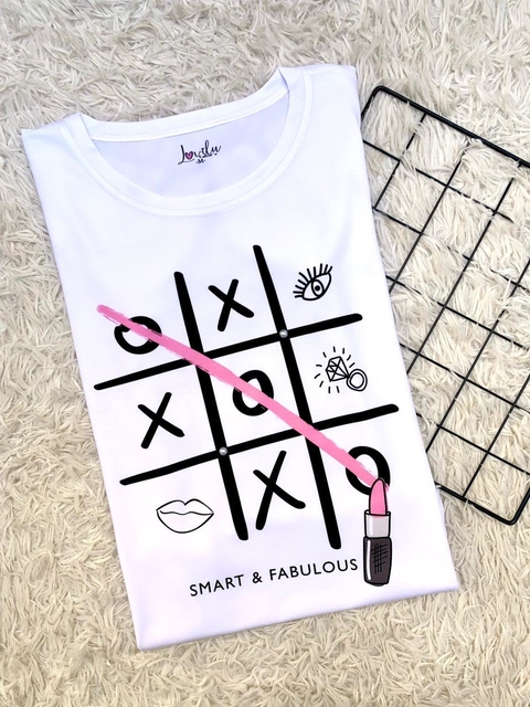 TSHIRT SMART FABULOUS (PÉROLA NA ESTAMPA)