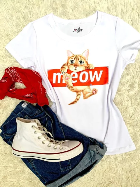 GATINHO MEOW (PÉROLA NA ESTAMPA) - comprar online