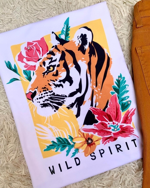 TSHIRT WILD SPIRIT (PÉROLA NA ESTAMPA)