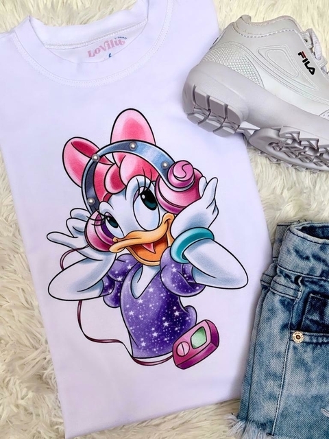 TSHIRT MARGARIDA DE FONE (PÉROLA NA ESTAMPA)