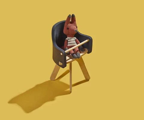 Sillita para comer de juguete YUNI Azul