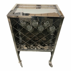 Imagem do Mesa Escorredor Inox para 48 garrafas - Ideal para fábrica de cachaça e bebidas destiladas