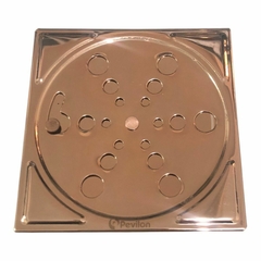 Grelha De Ralo 10x10 Em Cobre Para Banheiro Piso - comprar online