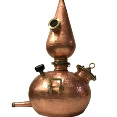 Alambique de cobre 30L Coluna Escocesa com visor modelo para whisky gin - comprar online