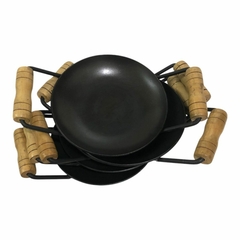 Imagem do kit 5 Mini Disco de arado 18 cm p/ servir pequenas porções ou fritar ovo